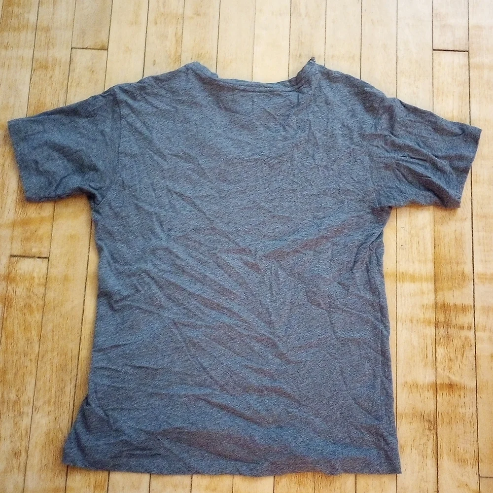 Michael Kors 100% Cotton Charcoal Top with Gold Chain Accent Size XS